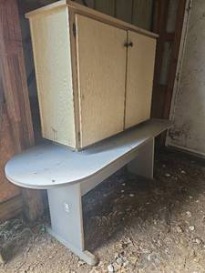 lot 56481 image: Used Commercial Kitchen Cabinet (4 x 14 x 3) and Desk (6 x 27)