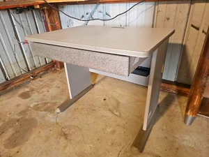 lot 56499 image: Modern Desk with Cable Management 3 x 23 x 26
