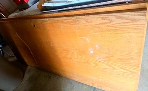 lot 56538 image: Set of 2 Wood Doors (83.25 x 35 58)