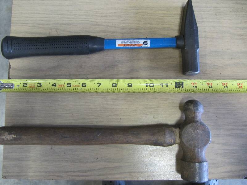 lot 2162 image: Lot of 2 Hammers 1 BODY and 1 Ball Ping (SHOP TOOLS)