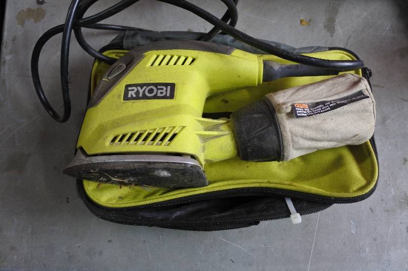 lot 10466 image: Ryobi Palm Sanded with Catcher