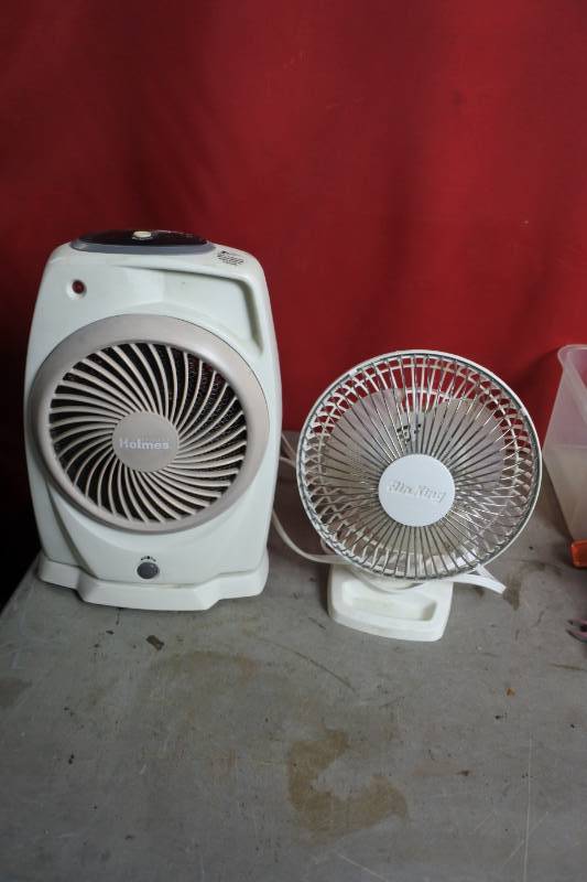 lot 10494 image: 2 Small Shop Fans