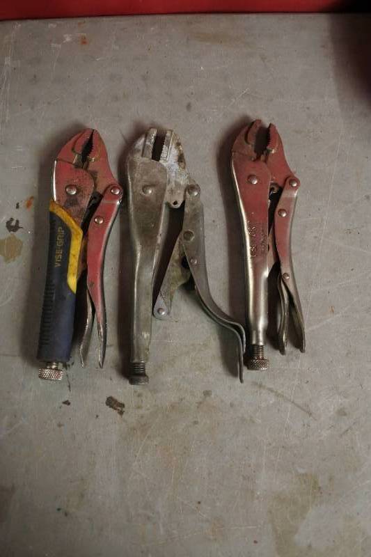 lot 10545 image: 3 Vise Grips