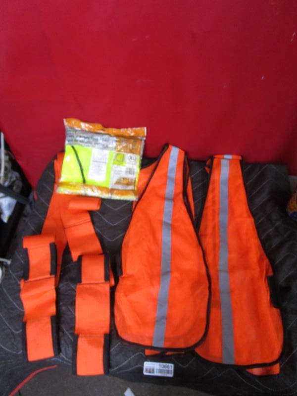 lot 10661 image: Safety Vest and Sheetrock Caddy