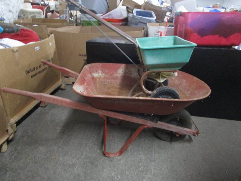 lot 10671 image: Fertilizer and Wheel Barrol