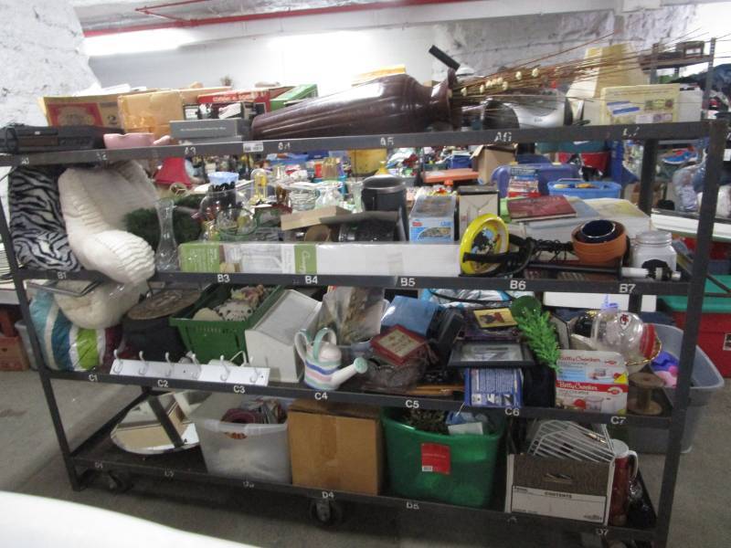 lot 3809 image: Mega Cart Must Bring Your Own Totes and Boxes