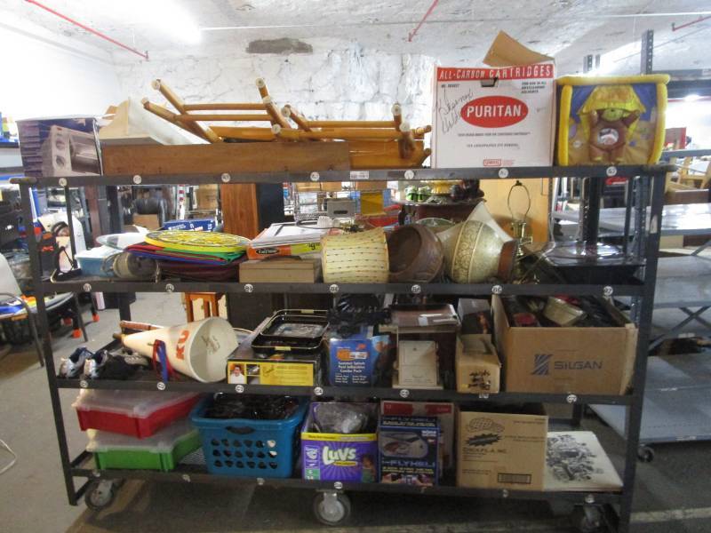 lot 10675 image: Mega Cart Must Bring Your Own Totes and Boxes