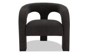 lot 4116 image: Sienna 3 Leg Accent Chairs in Charcoal