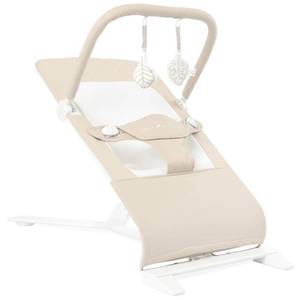 lot 4148 image: Baby Delight Alpine Deluxe Portable Bouncer, Infant, 0-6 Months, 100% GOTS Certified Cotton Fabrics, Organic Oat