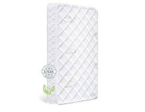 lot 25315 image: Premium Dual Sided Crib &amp Toddler Mattress,100% Knitted Fabric, Premium Fleece Surface-Hypoallergenic, 5 Thick Firm Soft Crib Mattress, Non-Toxic - Fits Standard Cribs &amp Toddler Beds