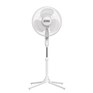 lot 25316 image: EZ-CHILL 16in Oscillating Pedestal Fan, 3-speed Options, 90-Degree Oscillating Head, Adjustable Height and Tilt, Powerful Air Flow, White, MTSP15-16AZ