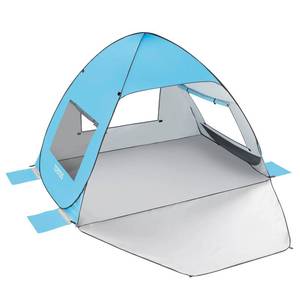 lot 93416 image: TOBTOS UPF 50 Pop Up Beach Tent, Beach Umbrella, Automatic Sun Shelter 2-3 People UV Protection Portable Sunshade, Easy Set Up Baby Canopy Cabana, Lightweight with Carry Bag