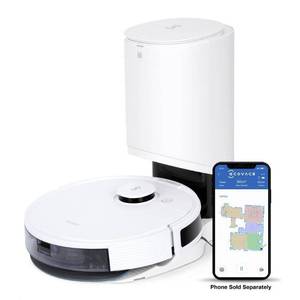 lot 5112 image: Ecovacs DEEBOT N8 Laser Mapping Vacuuming and Mopping Robot with Self Empty - White - Retail $650