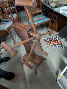 lot 159 image: Antique Wooden Yarn SwiftWinder