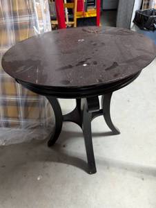 lot 183 image: Vintage Black Round Side Table