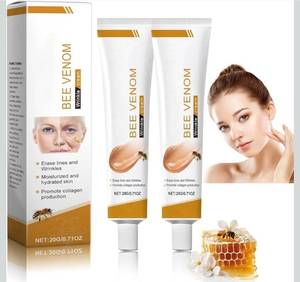 lot 5015 image: Bee Venom Moisturiser Cream Wrinkle Removal & Firming, Anti-Aging Eye&Face Bee Venom Skin Treatment Cream, Natural And Non-Irritating, Lifting & Recovery For All Skin Type (2 Packs, 20g)