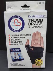 lot 5072 image: Dr. Arthritis Thumb Brace with Handbook - Medical Support Device
