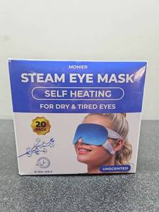 lot 5102 image: Monier Self-Heating Steam Eye Mask - 20 Pack Unscented