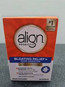 lot 5103 image: Align Probiotic Bloating Relief  Food Digestion - 28 Capsules