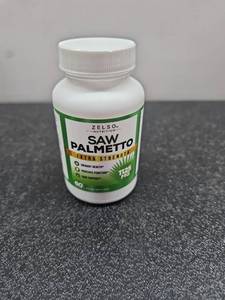 lot 5121 image: Zelso Nutrition Saw Palmetto Extra Strength Supplement. BB 022027