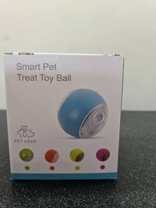 lot 5149 image: Interactive Smart Pet Treat Dispensing Ball Orange