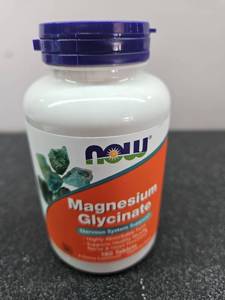 lot 5154 image: NOW Foods Magnesium Glycinate 180 Tablets - Nervous System Support