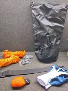 lot 31230 image: Bear Bag, Food Hanging System, Ultralight Camping Bear Bag Kit Include 10L Waterproof Bear Bag, Nylon Ropes, Hooks & Gloves for Camping, Backpacking
