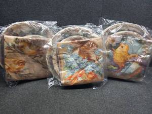 lot 31236 image: Lot of 3 Packages, 72Pcs Party Plates & Napkins, Bunnies & Chicks with Colorful Flowers, Each Package Includes 7 inch Small Paper Plates (x 24), 9 inch Large Paper Plates (x 24) , Napkins (x 24)