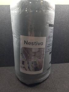 lot 31243 image: Nestiva Kitchen Rug Set of 2 PCS, Anti Fatigue Farmhouse Kitchen Floor Mats Non-Slip Cushioned, Grey 18x28 and 18x71