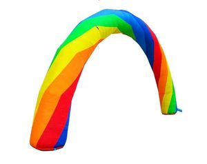 lot 31245 image: Giant Inflatable Rainbowed Arch for Advertising, Birthday Party, Requires General Blower (not Included) 20 ft x 10 ft - Retail $99