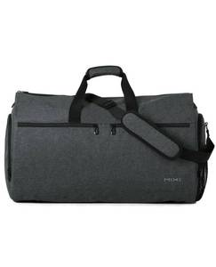 lot 31246 image: mixi Carry On Garment Bag 2 in 1 Convertible Duffle Bag Hanging, 56 L, Bag with Shoes Pouch, Rock Gray