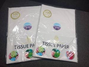 lot 31266 image: Lot of 2, Lavender Scented Tissue Paper 100 Sheets each Pack, 2 Packages - Retail $12