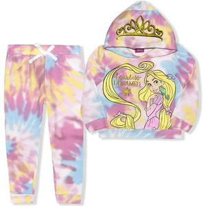 lot 31277 image: Rapunzel Girls 2 Piece Tie Dye Hoodie and Jogger Set  4-6X