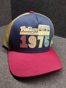 lot 31296 image: 50th  Birthday Gift, 1975 Retro, Vintage Style Trucker Hat