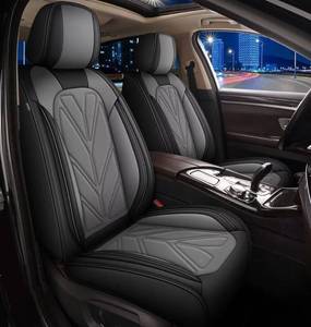 lot 31302 image: Front Seat Covers Fit for Mazda 6 2010-2021 Faux Leather Waterproof Car Seat Covers Automotive Seat Cushion Protector Compatible Airbag (2 Seats, Black&Grey)