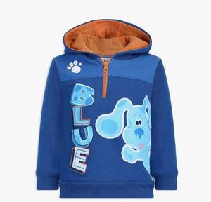 lot 31308 image: Nickelodeon Blues Clues Boys Half Zip Up Pullover Hoodie for Infants and Toddlers 12 Months