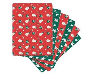 lot 31340 image: Christmas Flexible Cutting Boards For Kitchen - Non Slip Plastic Cutting Mat boards for kitchen With Food Icons &amp EZ-Grip Back (Set Of 4 Mats) - BPA Free, Dishwasher Safe and Easy To Clean