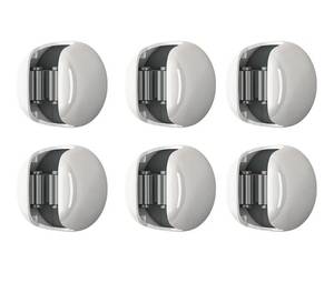 lot 31358 image: Broom Holder Wall Mount, 4 PCS No-Punch Broom Holder - Conveniently Store Brooms, Mops, and More in Bathroom, Closet,Garage,Garden Mop and Broom OrganizerBroom Organizer(6pcs)