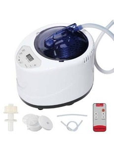 lot 41490 image: Sauna Steamer Machine, Portable Sauna Steamer, Steam Generator for Sauna, 2.5 Liter Home Sauna Steamer Pot with Remote Control, Steam Cup, Home Spa Sauna Accessories