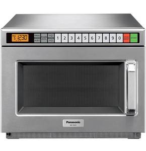 lot 1360 image: Panasonic NE-12521 Commercial Microwave Oven, Stainless Steel. Retail $1155