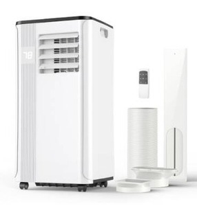 lot 1367 image: Portable Air Conditioners - 2025 Upgraded 10000 BTU Portable AC for Room up to 450 Sq. Ft, 3 in 1 AC Unit with 24H Timer, Smart Sleep Mode, Remote Control, Air Cooler for Bedroom Kitchen Small-Rooms&nbsp