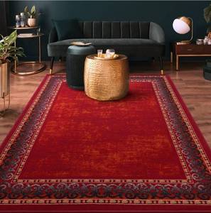 lot 1371 image: Antep Rugs Modern Bordered Indoor Area Rug Maroon Red 710 x 10 Rubber Backing8x10