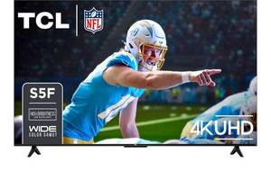 lot 1373 image: TCL 65-Inch Class S5 UHD 4K LED Smart TV with Fire TV (65S551F, 2024 Model), Dolby Vision, HDR PRO, Dolby Atmos, Alexa Built-in with Voice Remote, Apple AirPlay 2 Compatibility, Streaming Television