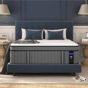 lot 1382 image: Queen Mattress in a Box,Hybrid Mattresses with Gel Memory Foam & Pocket Springs, Pressure Relief, Cooling, Enhanced Edge Support Retail $449