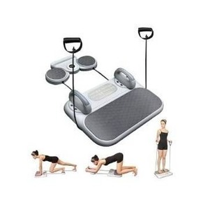 lot 20917 image: Pilates Board, 5in1 Multifunctional Pilates Equipment, Multi-Purpose Foldable Pilates Reformer Board for Home Portable Pilates Machine Pink in color