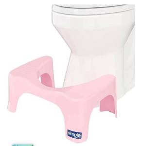 lot 20951 image: Squatty Potty The Original Bathroom Toilet Stool Curve Lightweight with Sleek and Modern Design, Pink, 7