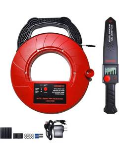 lot 20958 image: Pipe Locators, Water Pipe Blockage Detector for PVCPlasticMetal Underground Pipeline Blocking Clogging Finder Sewer Wall Scanner Plumbing Tools 30M (30)