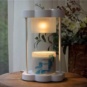 lot 20968 image: Candle Warmer Lamp with Dimmer, 0-6 HoursTimer, Compatible with Yankee Candle Large Jar Candle