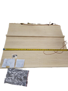 lot 20971 image: Natural Bamboo Window Blind - 35 inch width