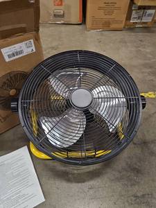 lot 20973 image: Portable Low Voltage Rechargeable Fan with Digital Display No Power Cord